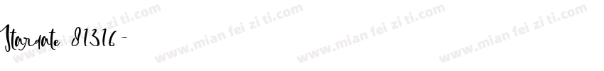Stardate 81316字体转换